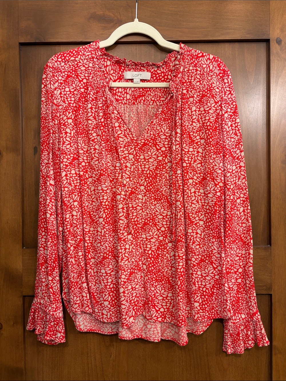 Loft Long Sleeve Print Blouse